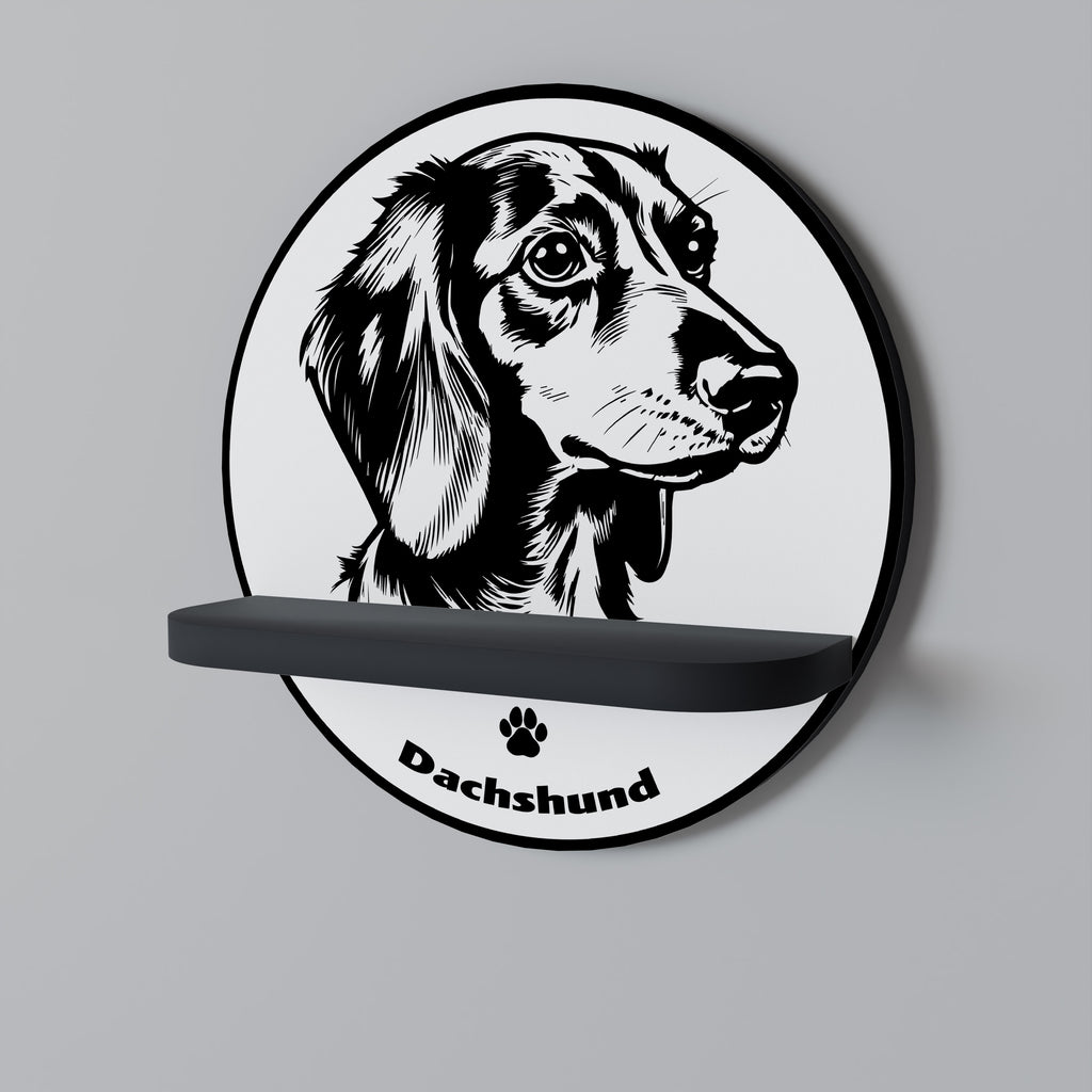 DACHSHUND DOG Decorative Art Shelf