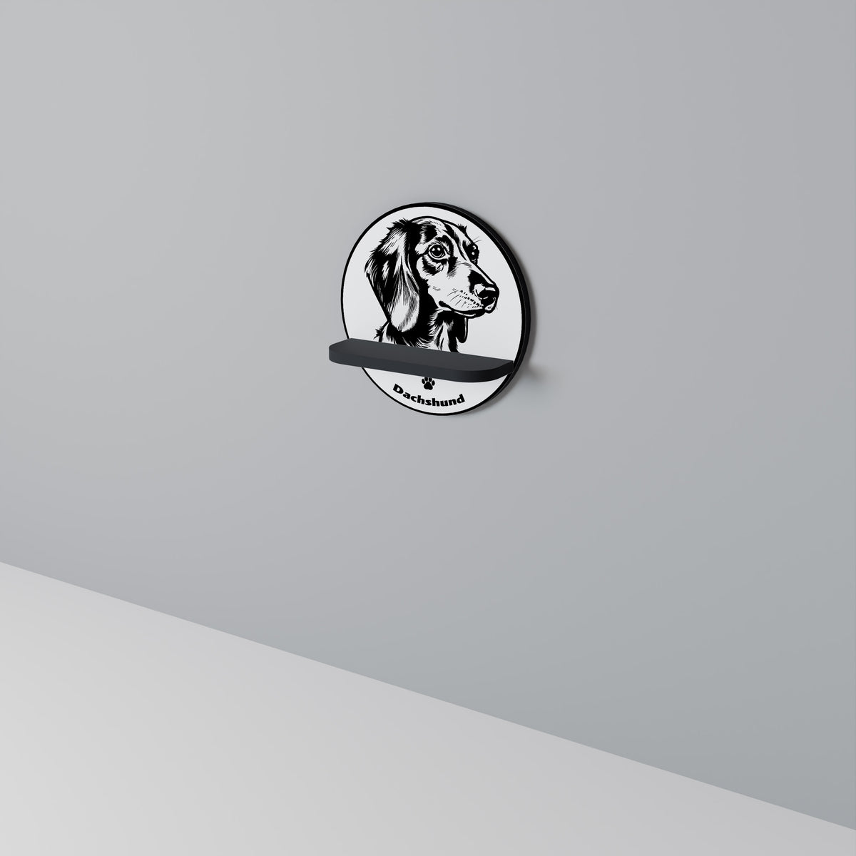 DACHSHUND DOG Estante Artístico