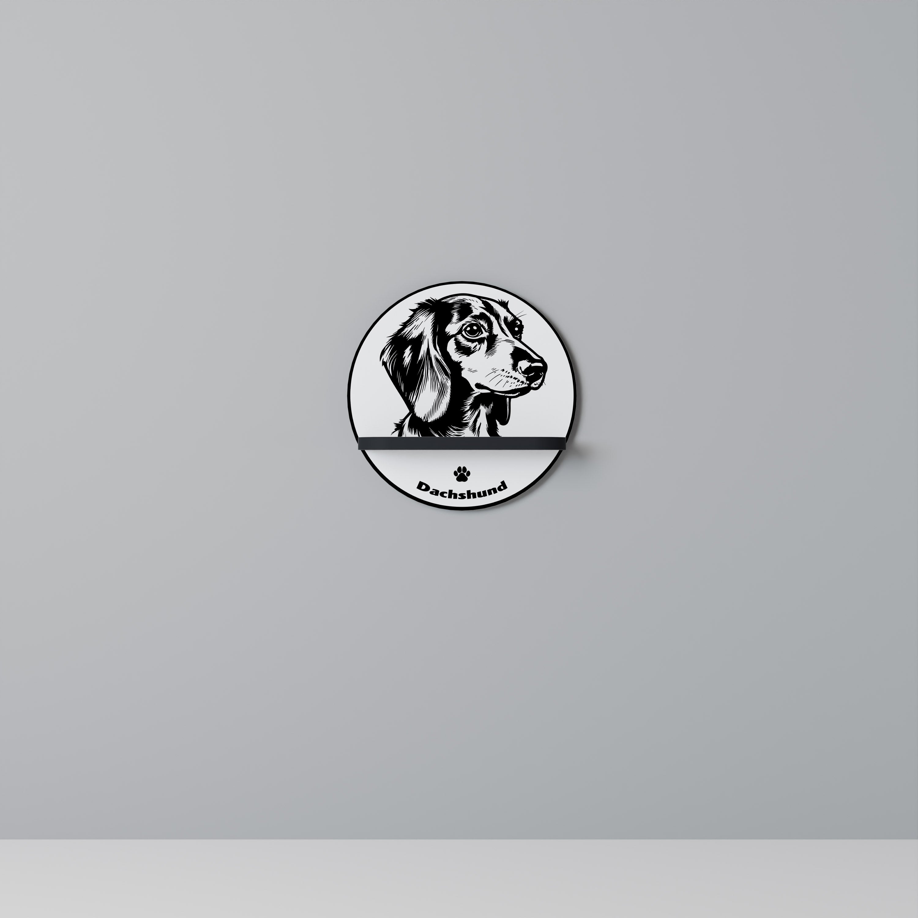 DACHSHUND DOG Decorative Art Shelf