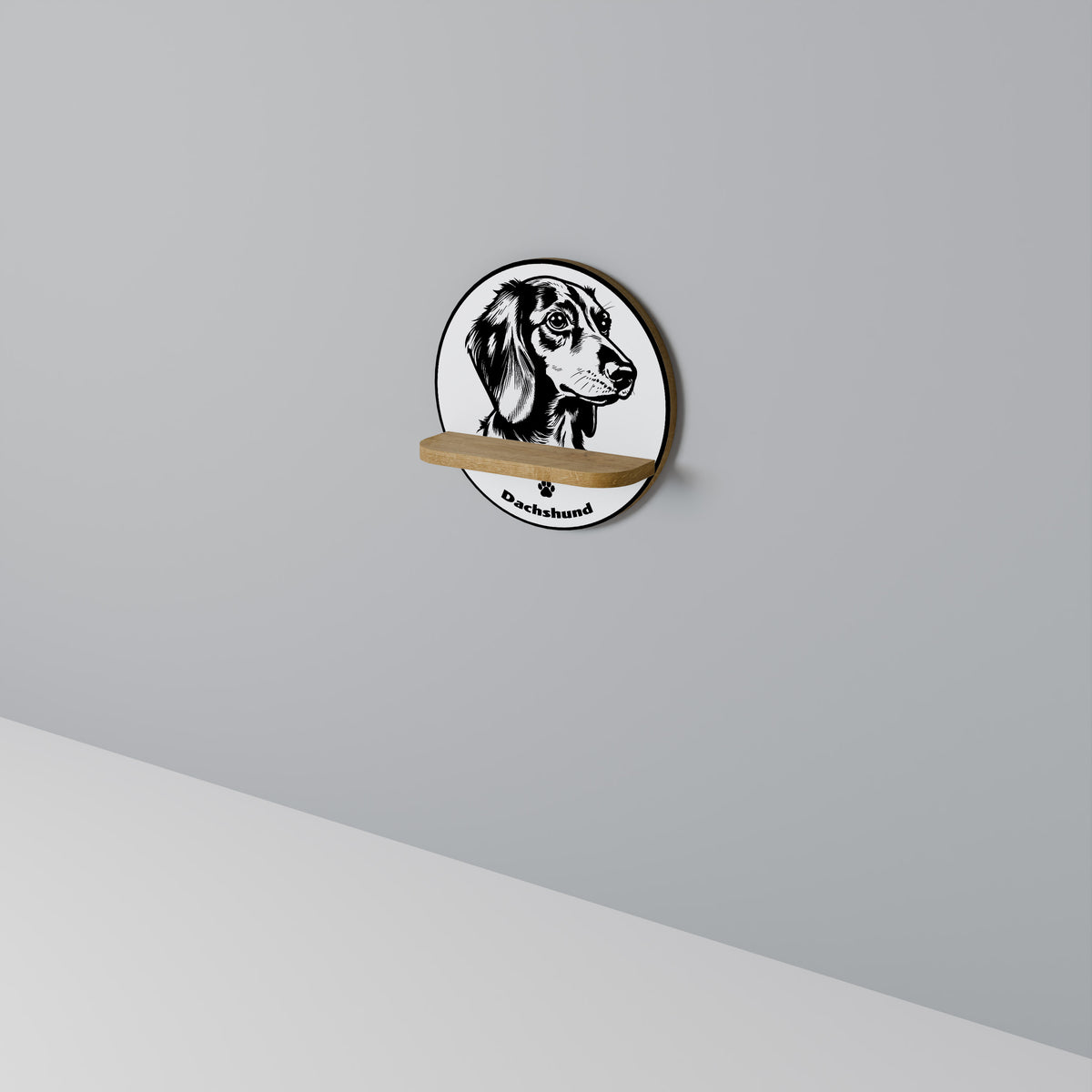 DACHSHUND DOG Estante Artístico