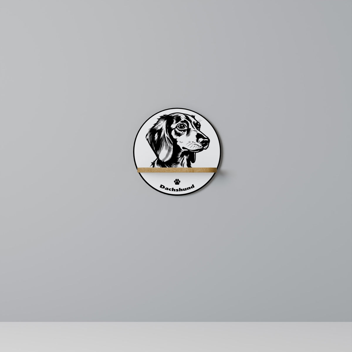 DACHSHUND DOG Estante Artístico