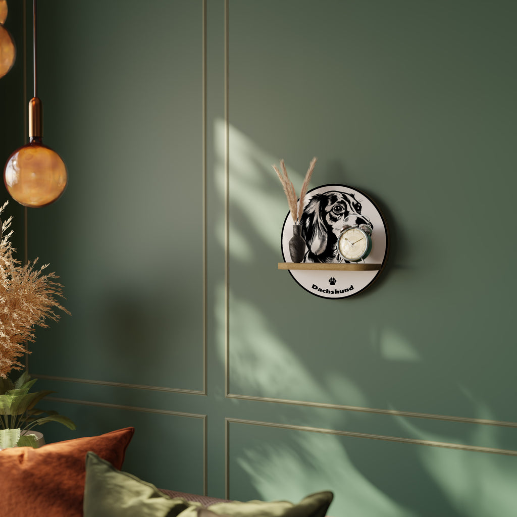DACHSHUND DOG Decorative Art Shelf