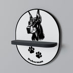 DOBERMAN DOG Decorative Art Shelf