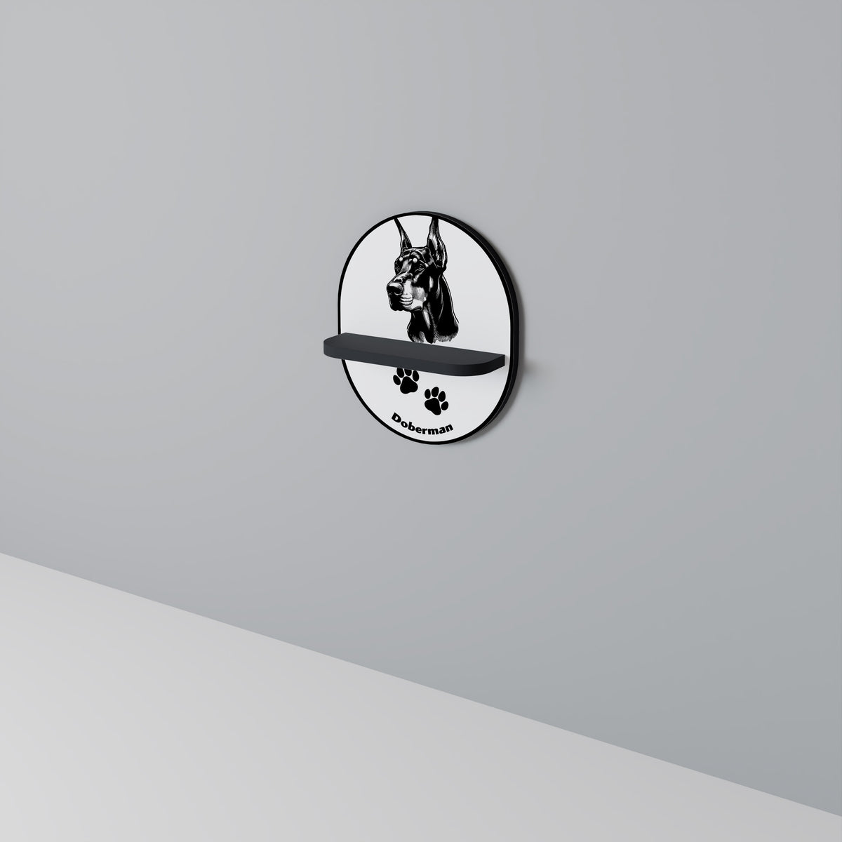 DOBERMAN DOG Estante Artístico