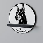 DOBERMAN DOG Decorative Art Shelf