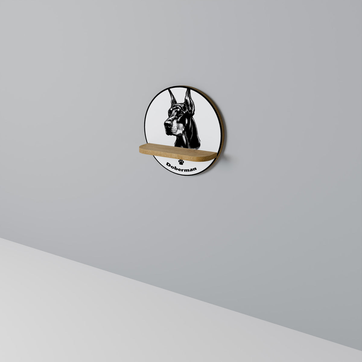 DOBERMAN DOG Estante Artístico
