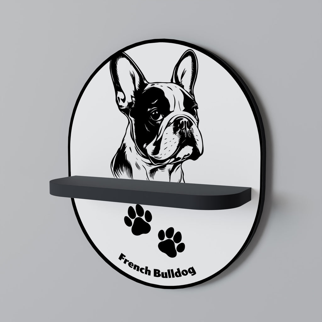 FRENCH BULLDOG Decorative Art Shelf