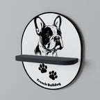 FRENCH BULLDOG Decorative Art Shelf