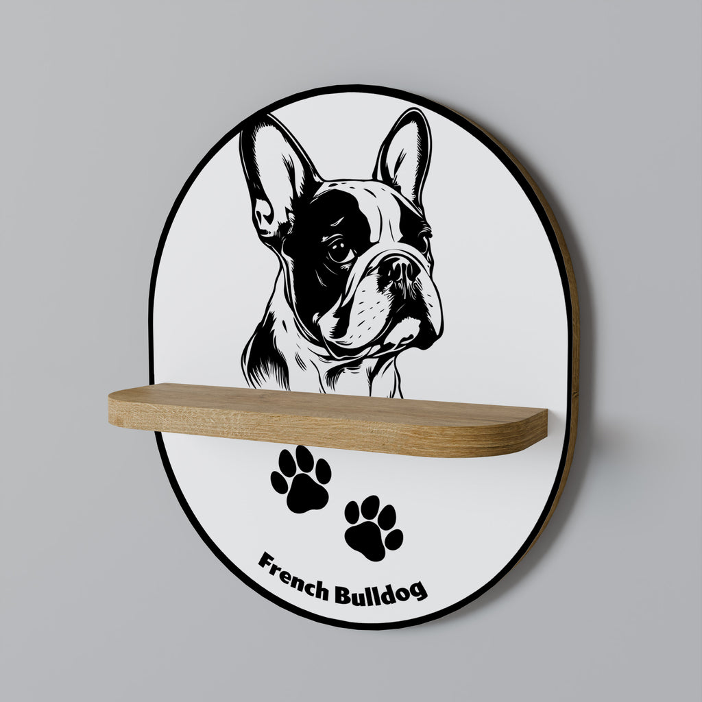 FRENCH BULLDOG Decorative Art Shelf