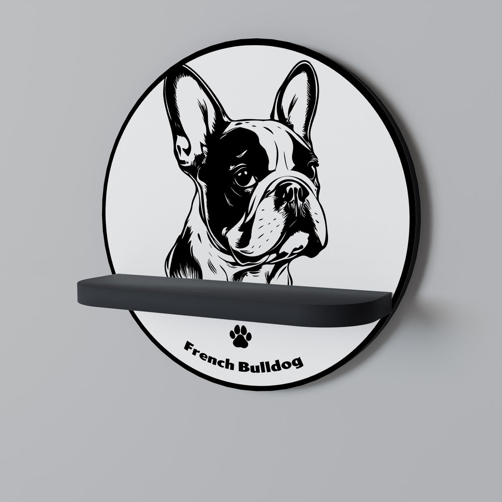FRENCH BULLDOG Decorative Art Shelf