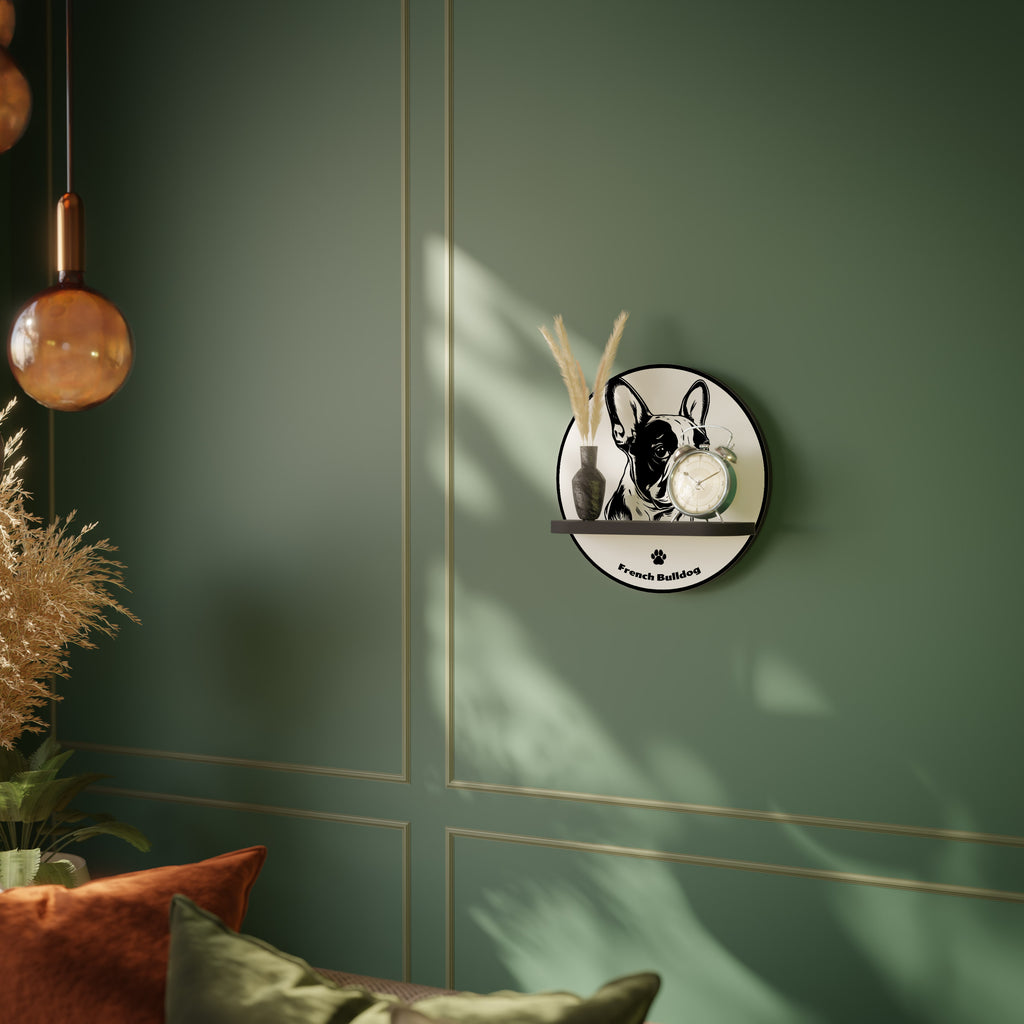 FRENCH BULLDOG Decorative Art Shelf