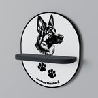 GERMAN SHEPARD Decorative Art Shelf