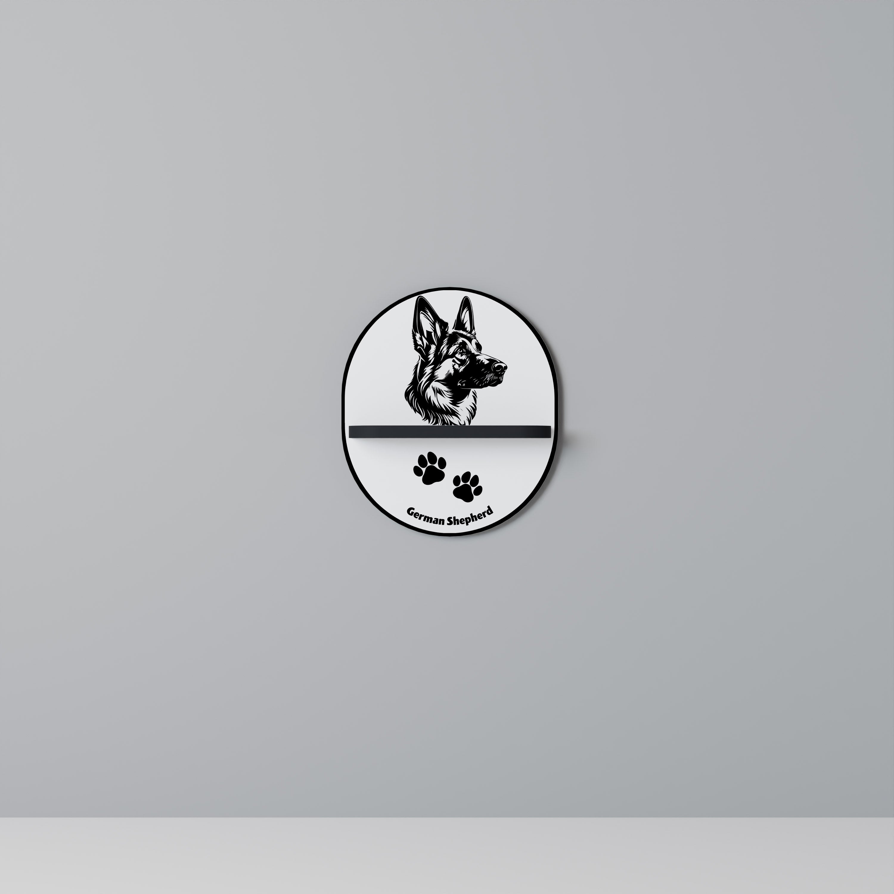 GERMAN SHEPARD Decorative Art Shelf