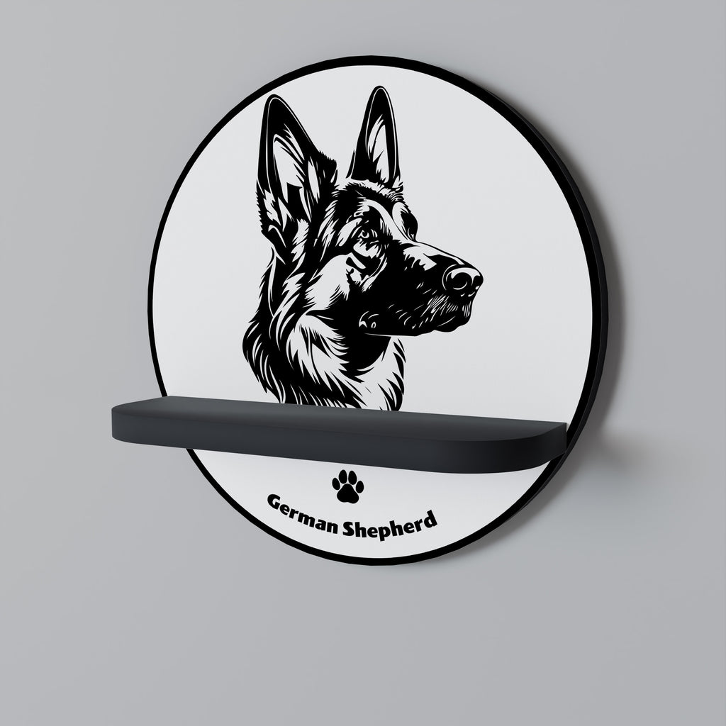 GERMAN SHEPARD Decorative Art Shelf