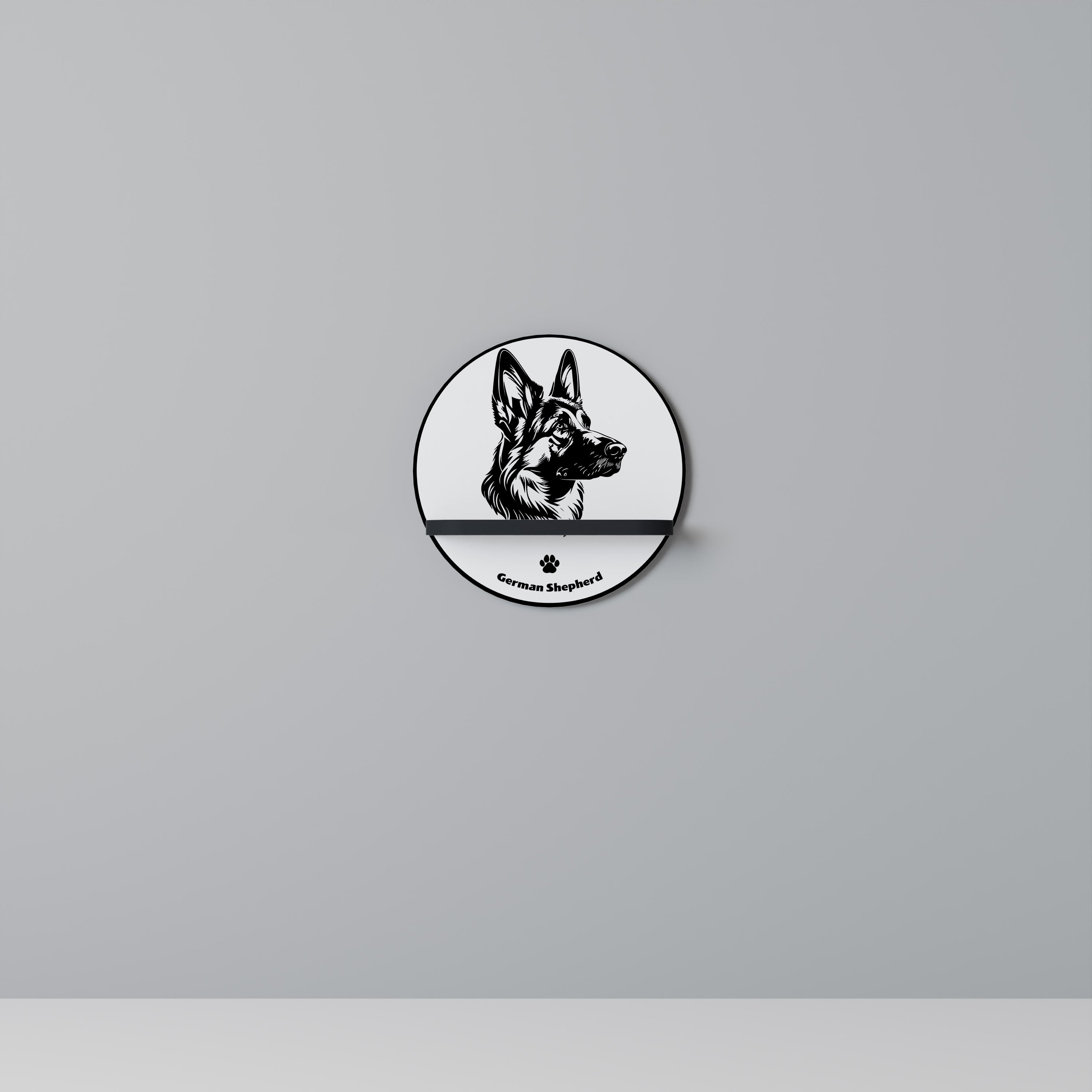 GERMAN SHEPARD Decorative Art Shelf