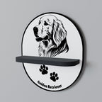 GOLDEN RETRIEVER Decorative Art Shelf