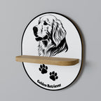 GOLDEN RETRIEVER Decorative Art Shelf