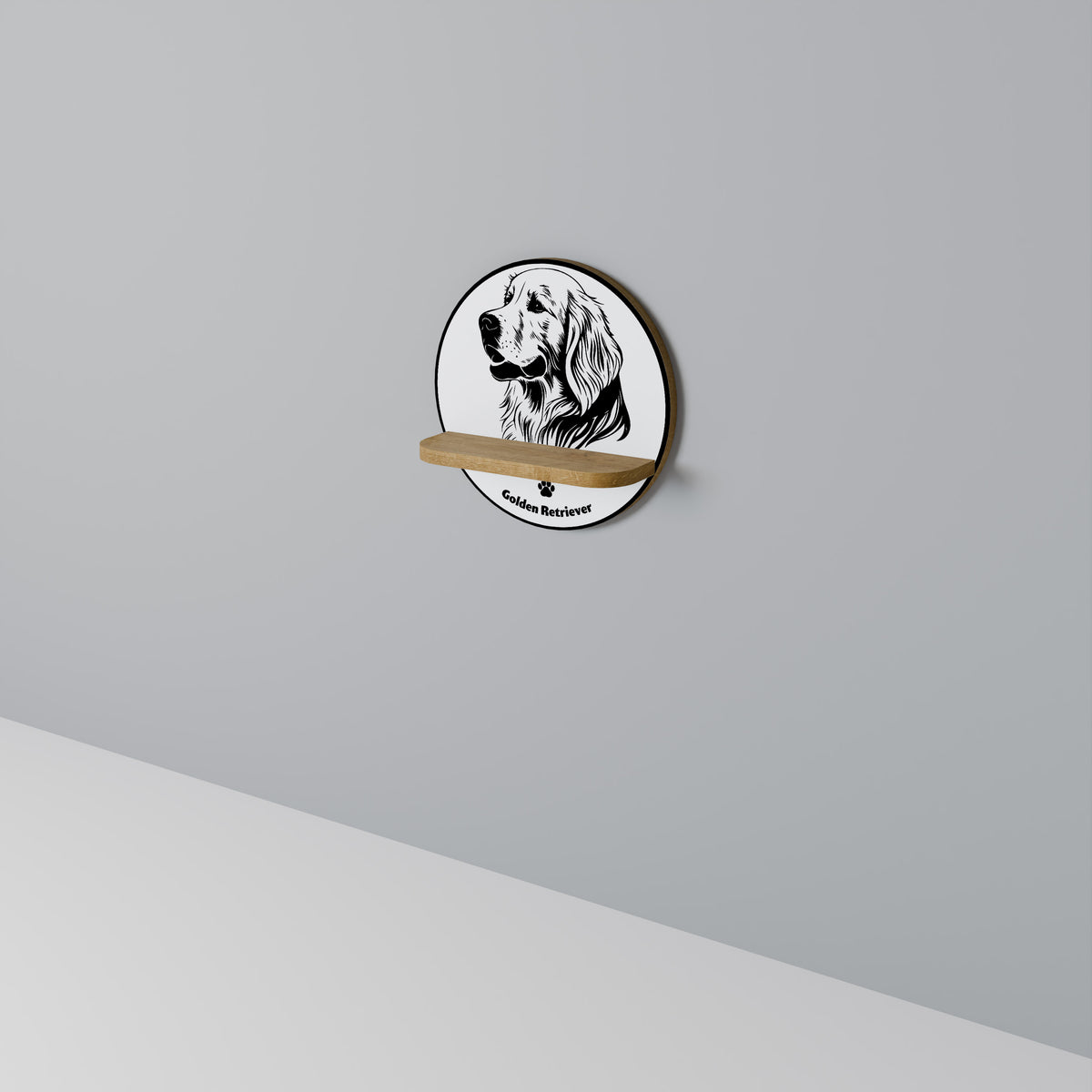GOLDEN RETRIEVER Estante Artístico