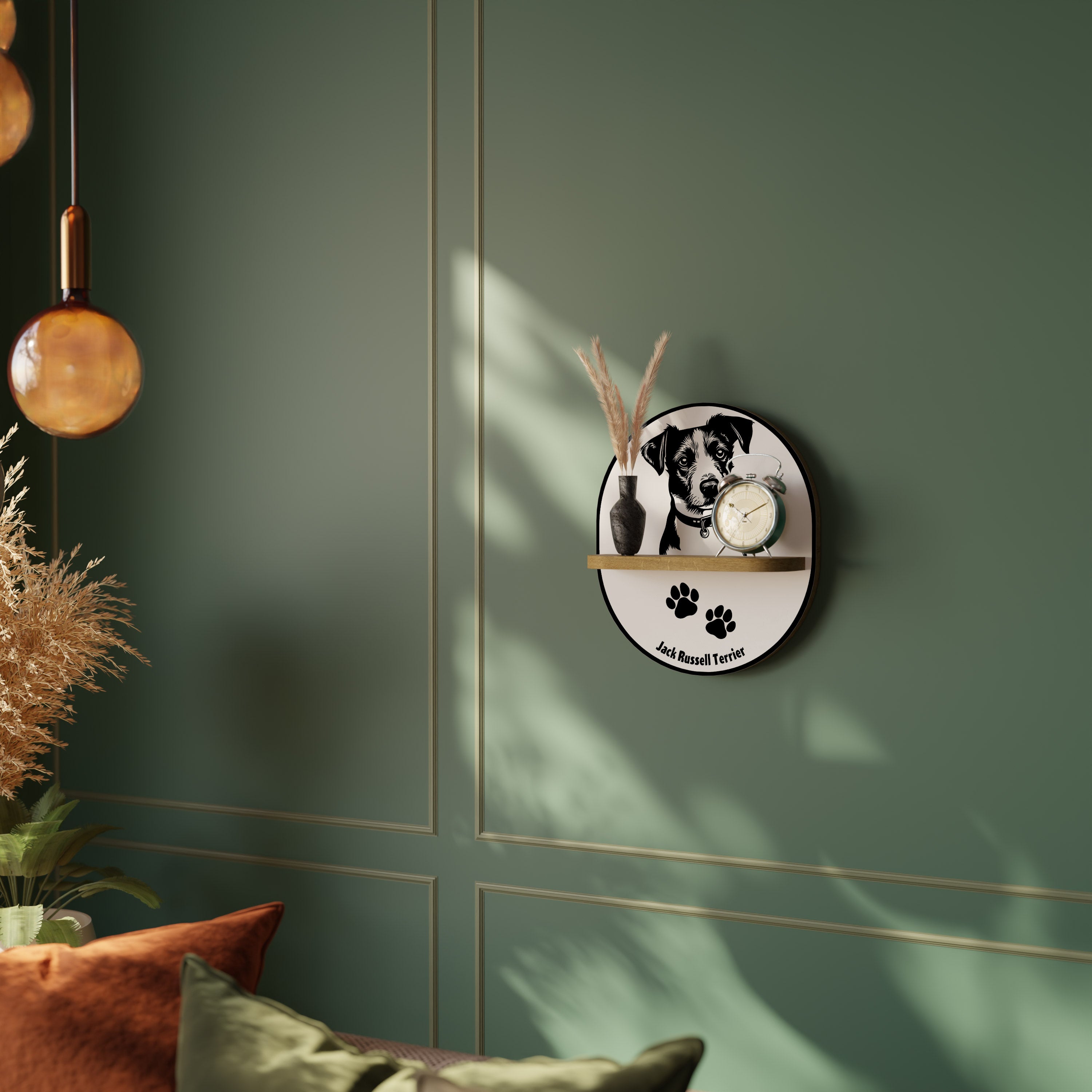 JACK RUSSEL TERRIER Decorative Art Shelf