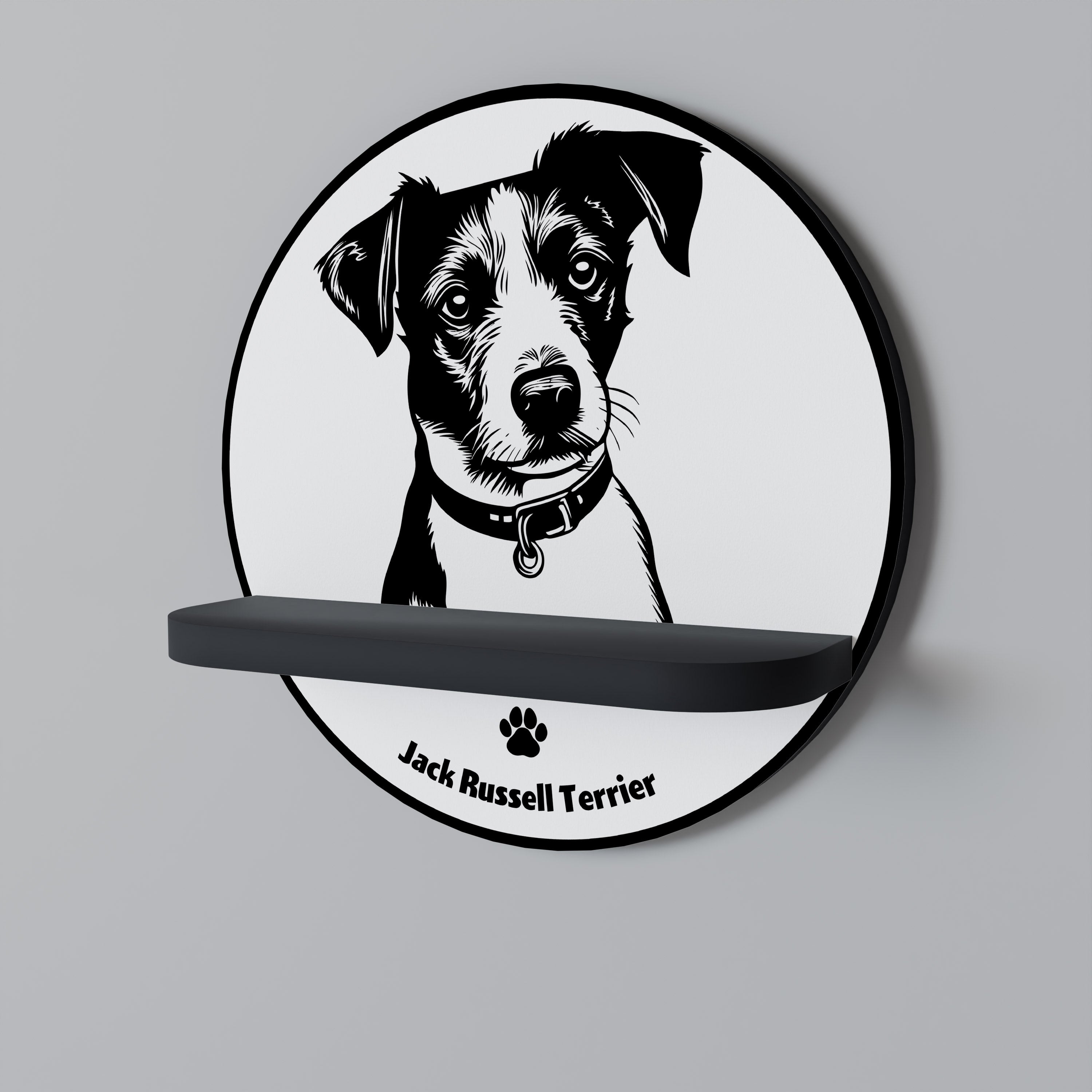 JACK RUSSEL TERRIER Decorative Art Shelf