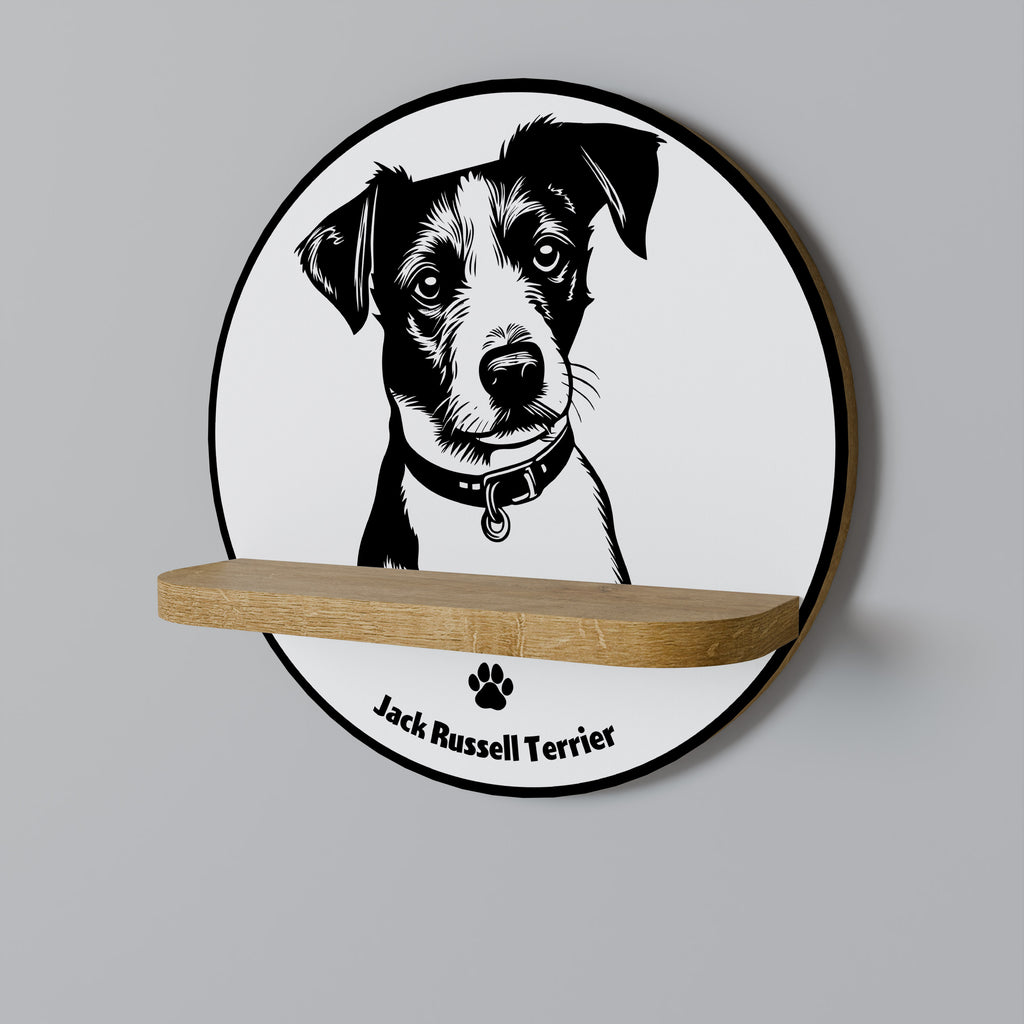 JACK RUSSEL TERRIER Decorative Art Shelf
