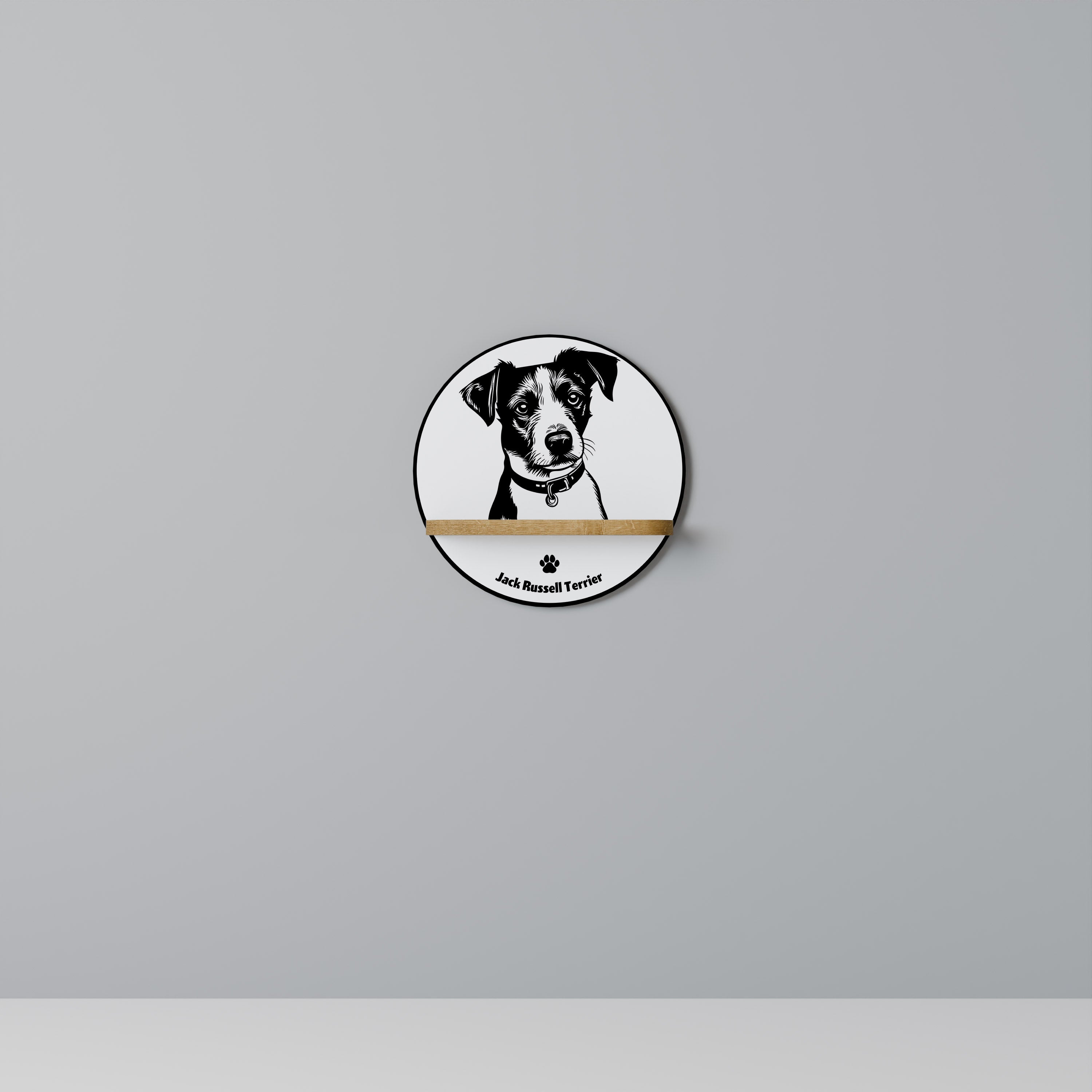 JACK RUSSEL TERRIER Decorative Art Shelf