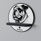 BULLDOG DOG Decorative Art Shelf