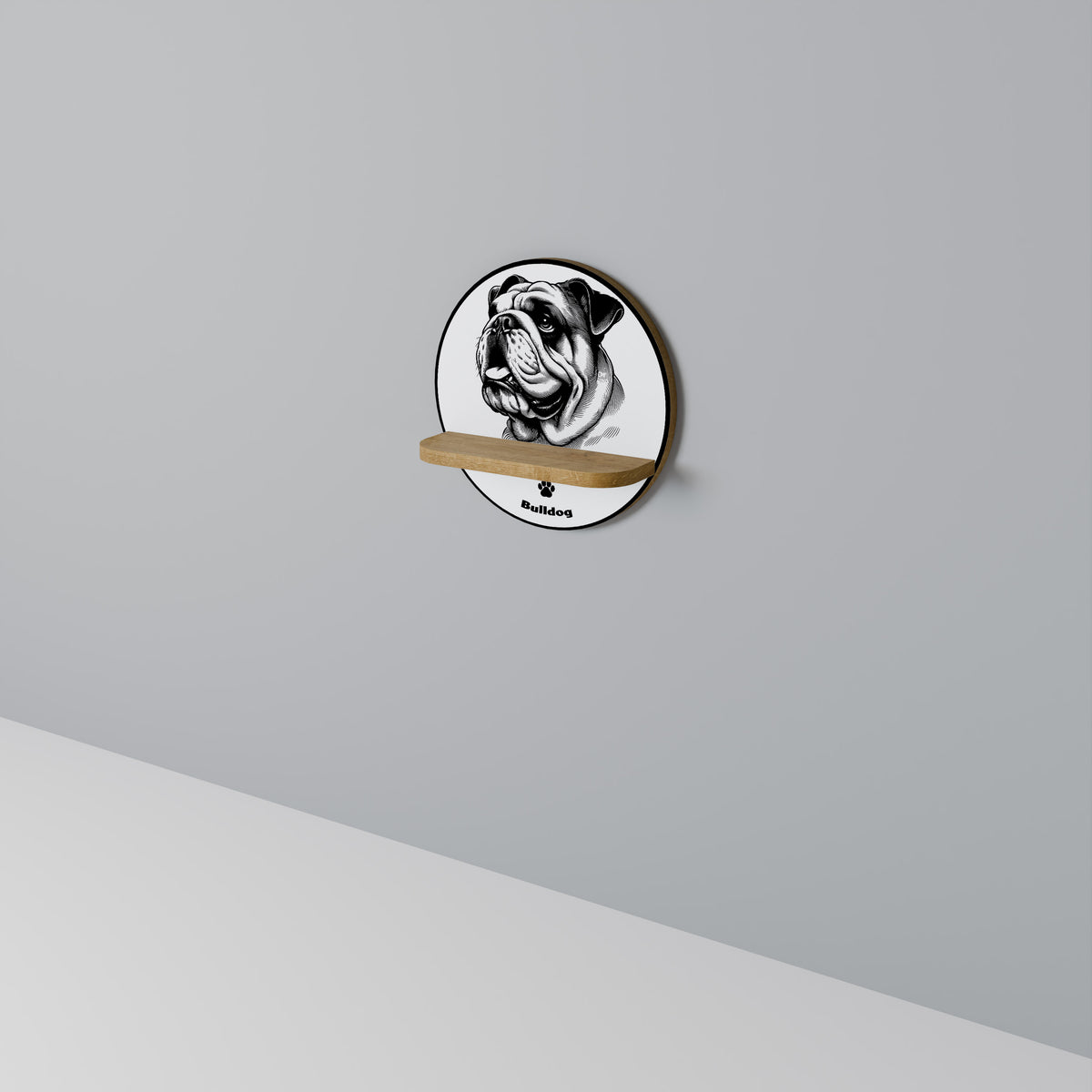 BULLDOG DOG Estante Artístico