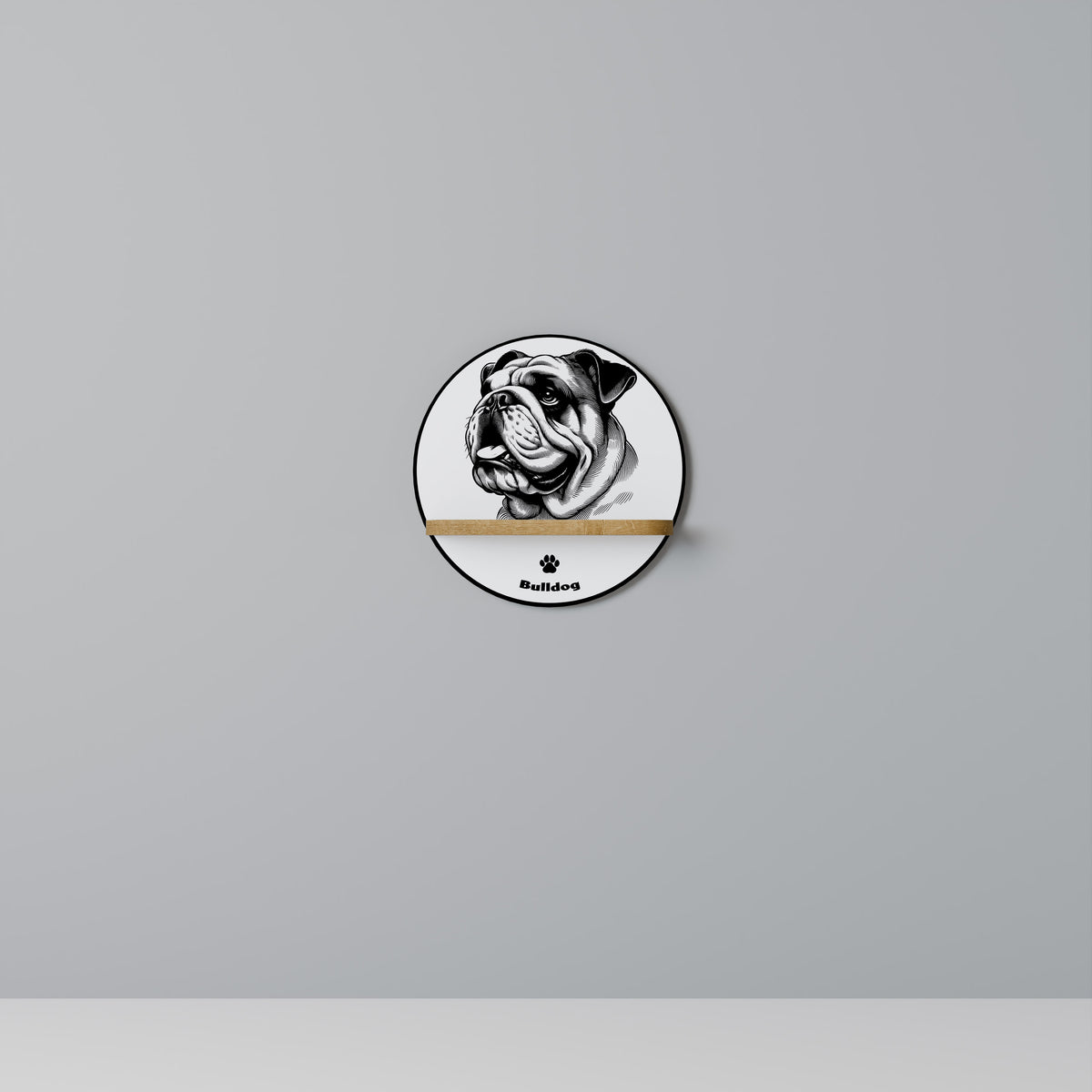BULLDOG DOG Estante Artístico