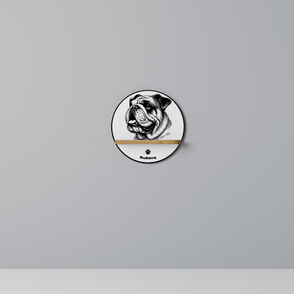 BULLDOG DOG Art Shelf