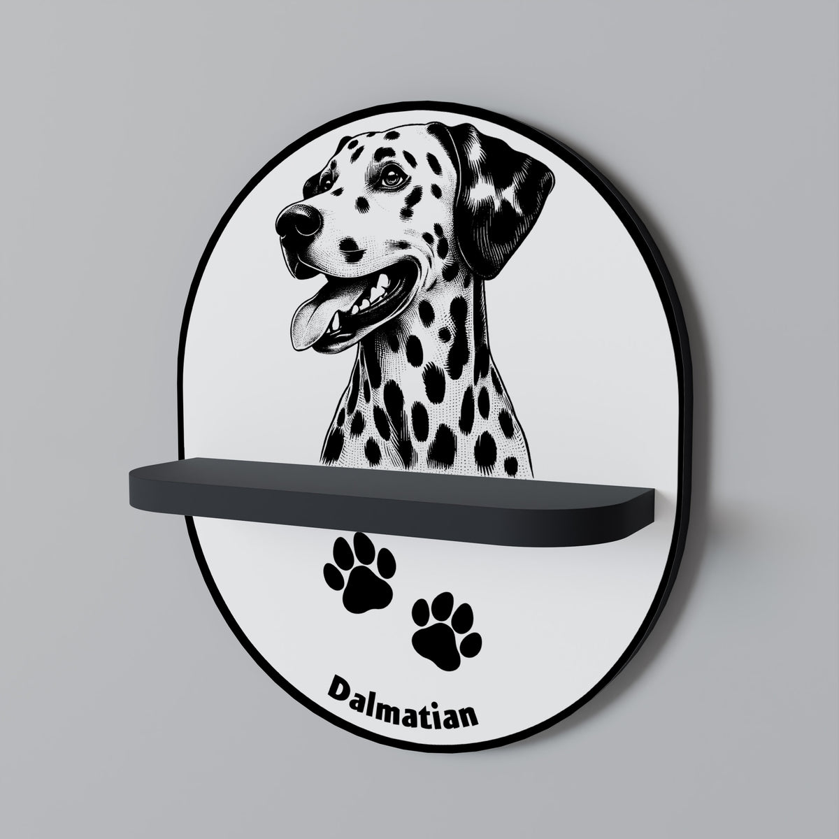 DALMATIAN DOG Art Shelf