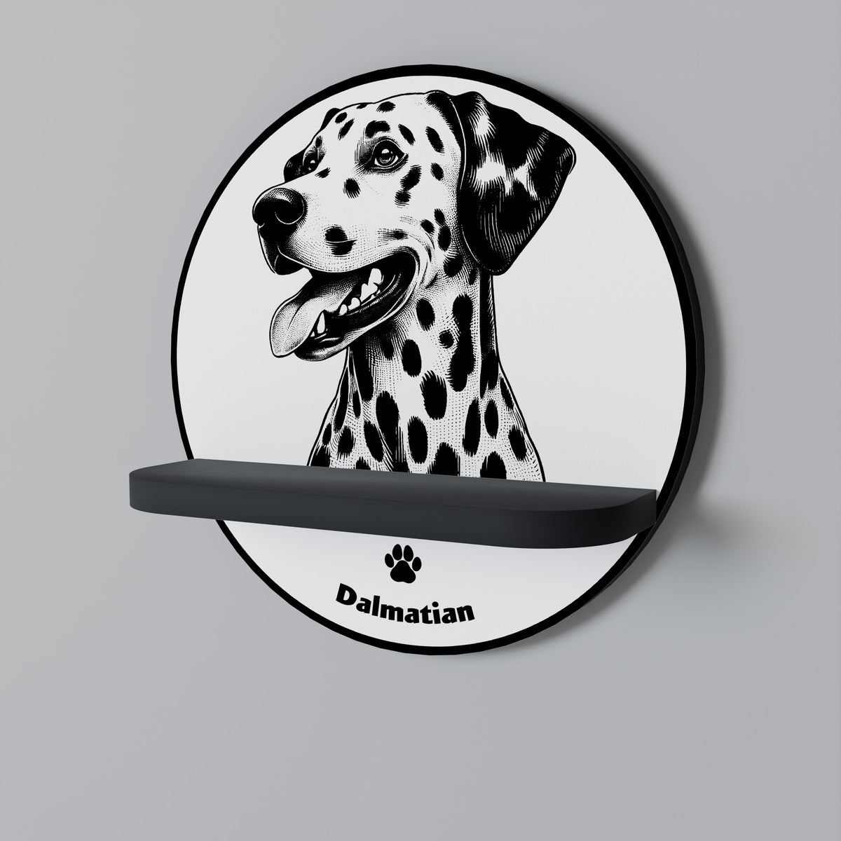 DALMATIAN DOG Art Shelf