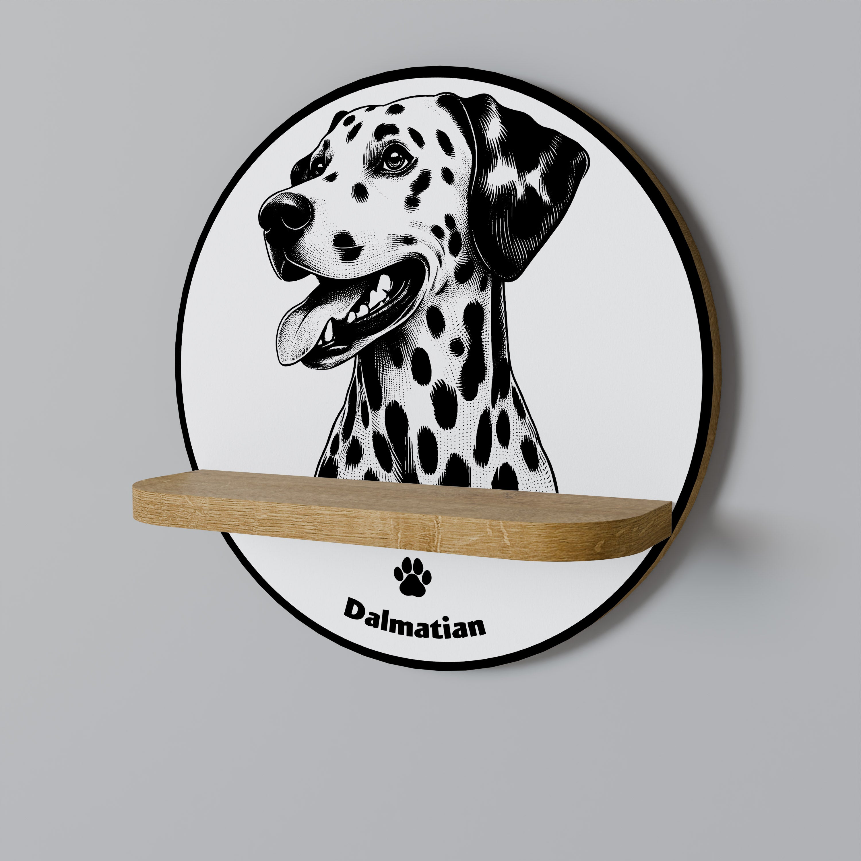 DALMATIAN DOG Decorative Art Shelf