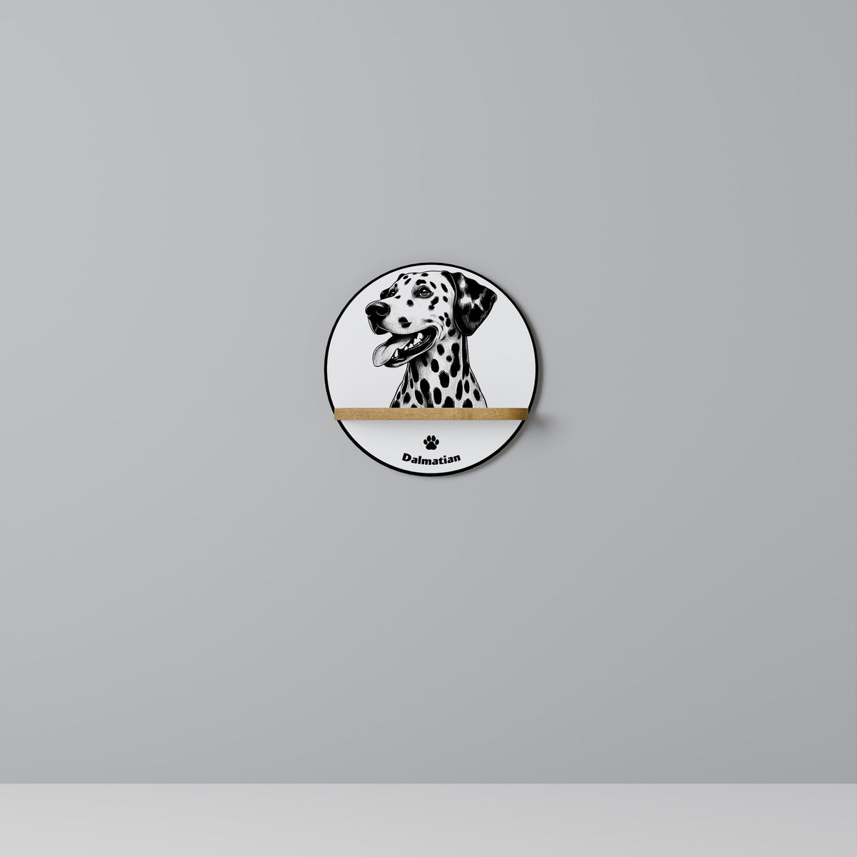 DALMATIAN DOG Art Shelf