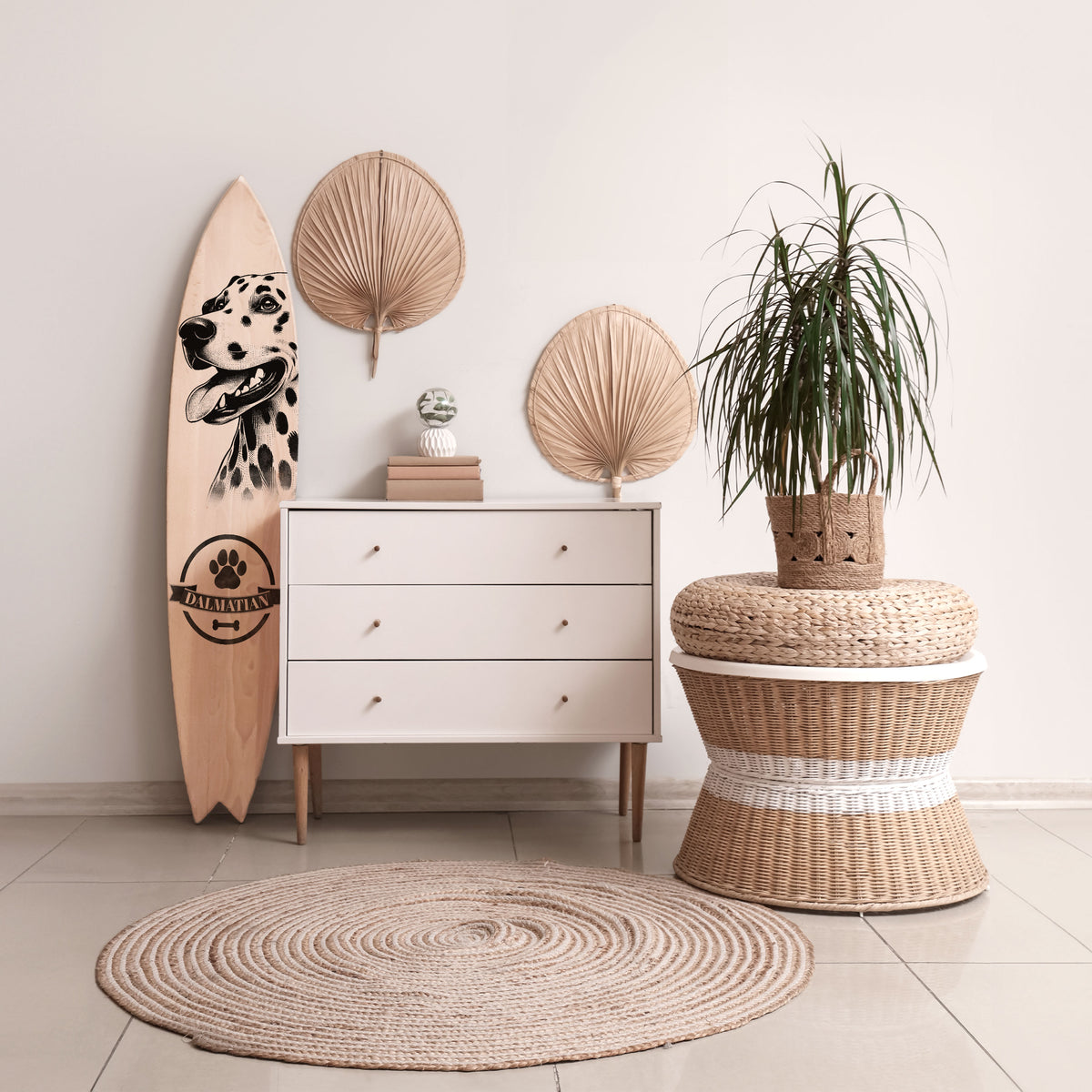 DALMATIAN DOG Διακοσμητική σανίδα Surf