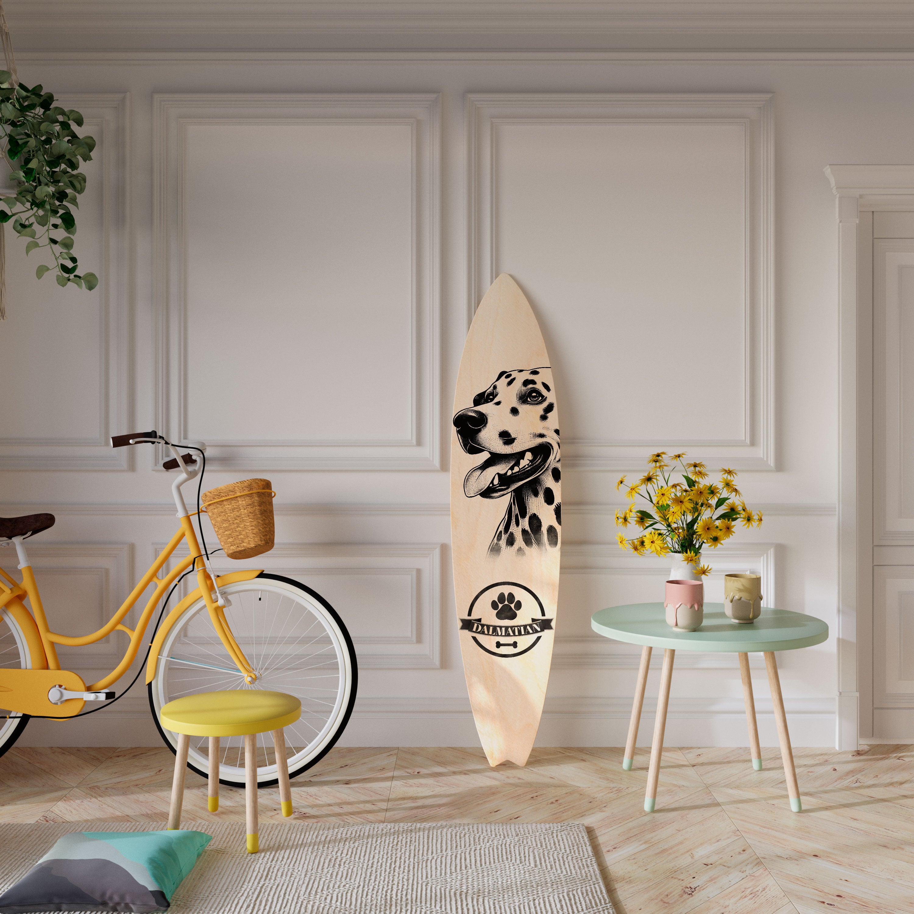 DALMATIAN DOG Surfboard Decorative Panel