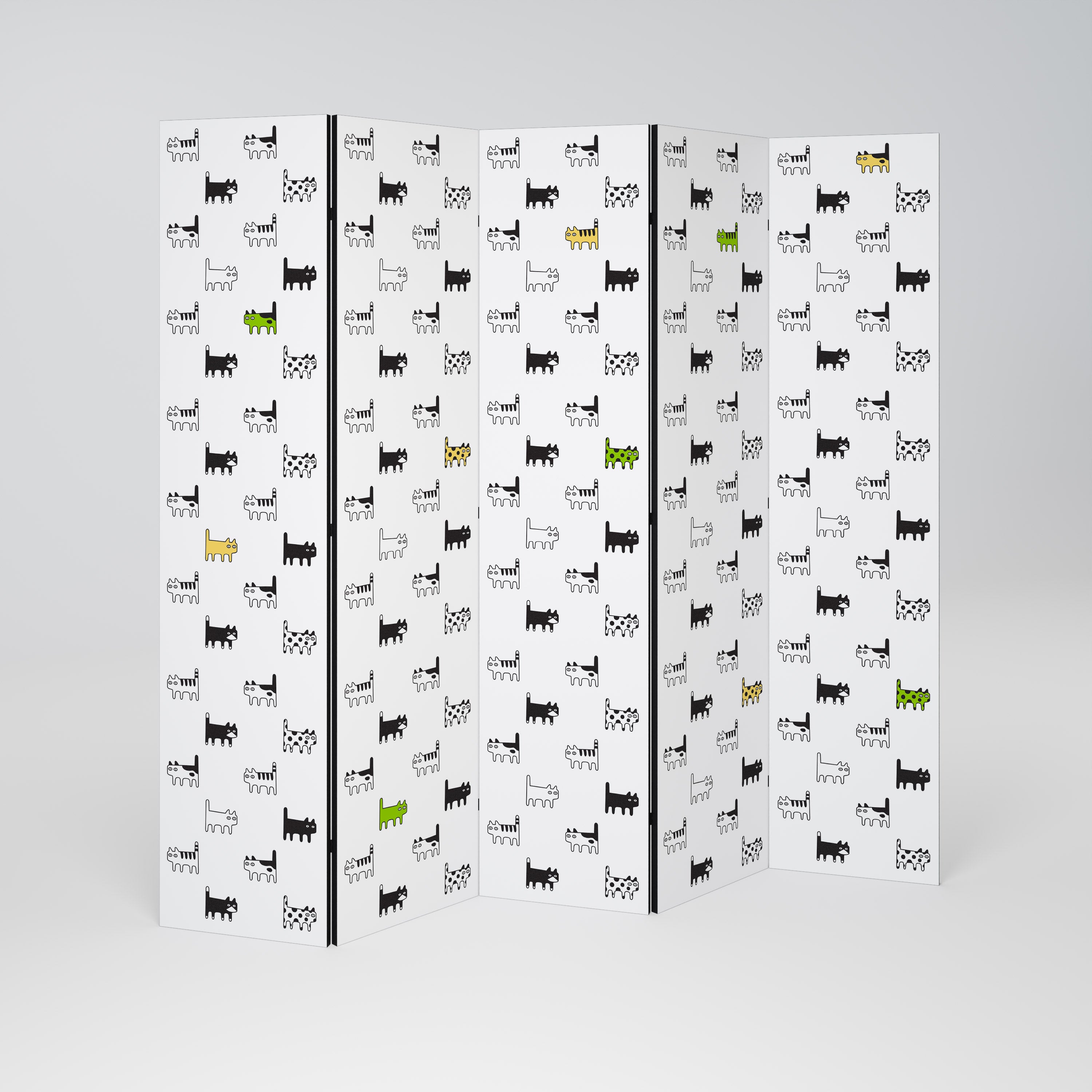 CATS COMPILATION Παραβάν με 5 πάνελ