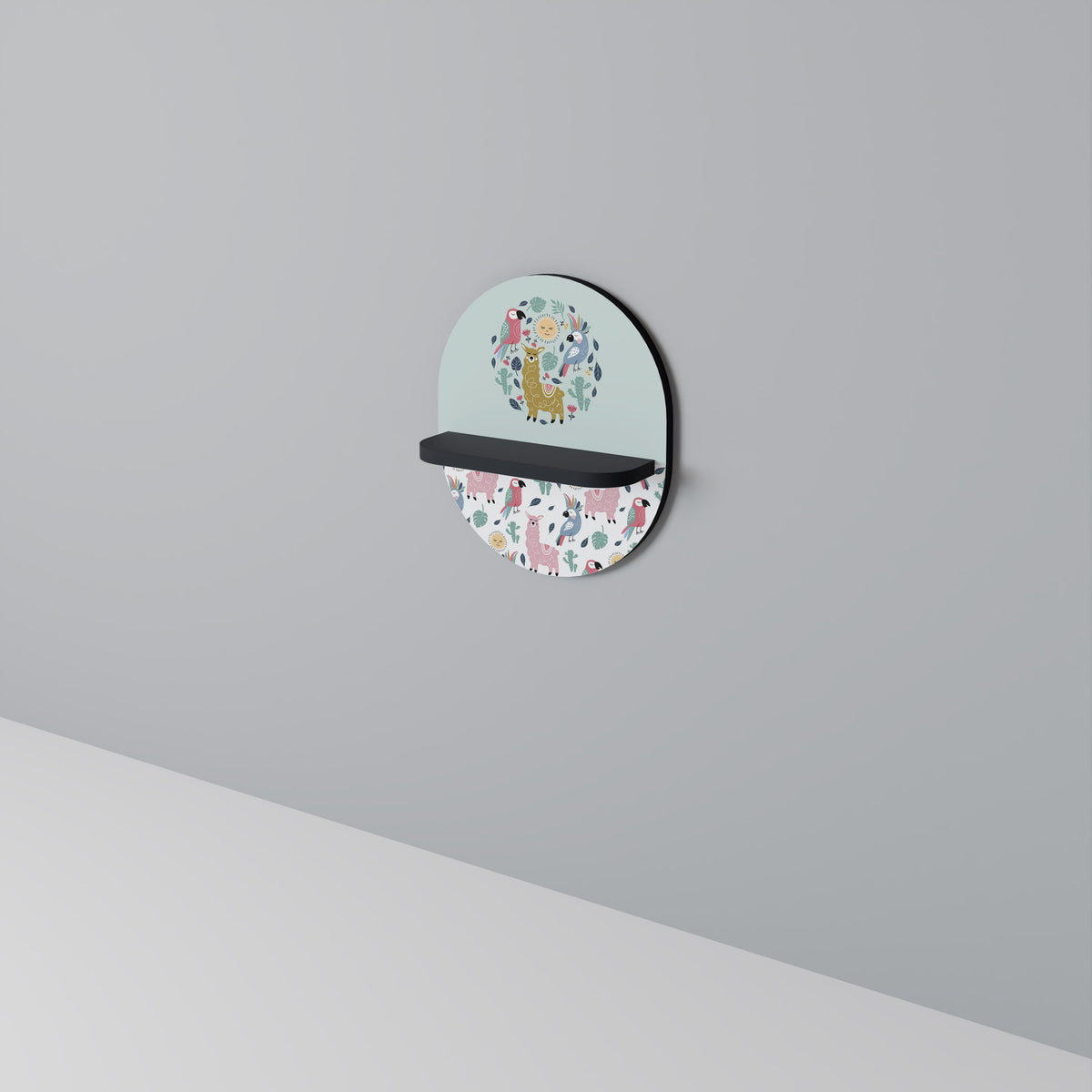 COLORFUL ALPACAS Art Shelf