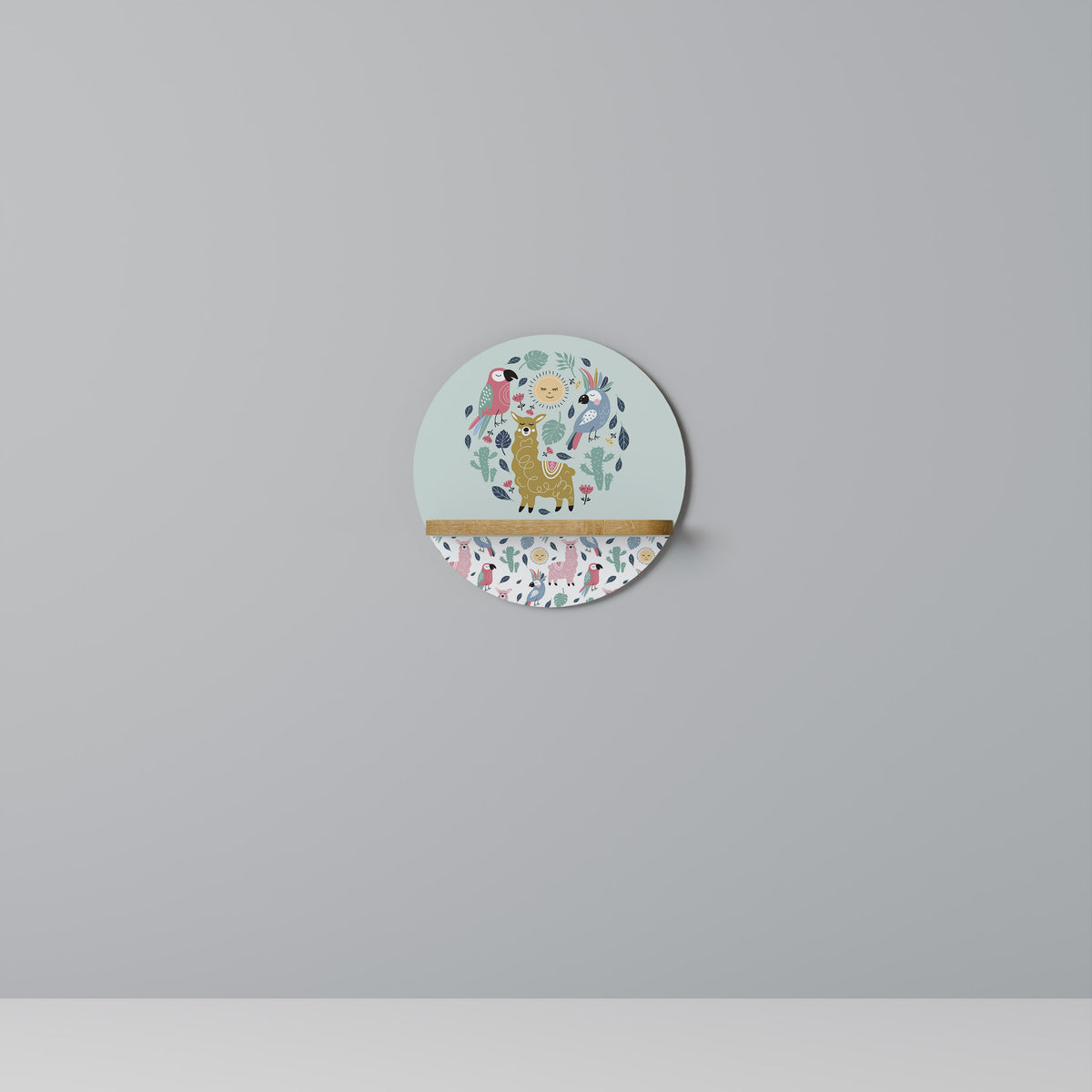 COLORFUL ALPACAS Art Shelf