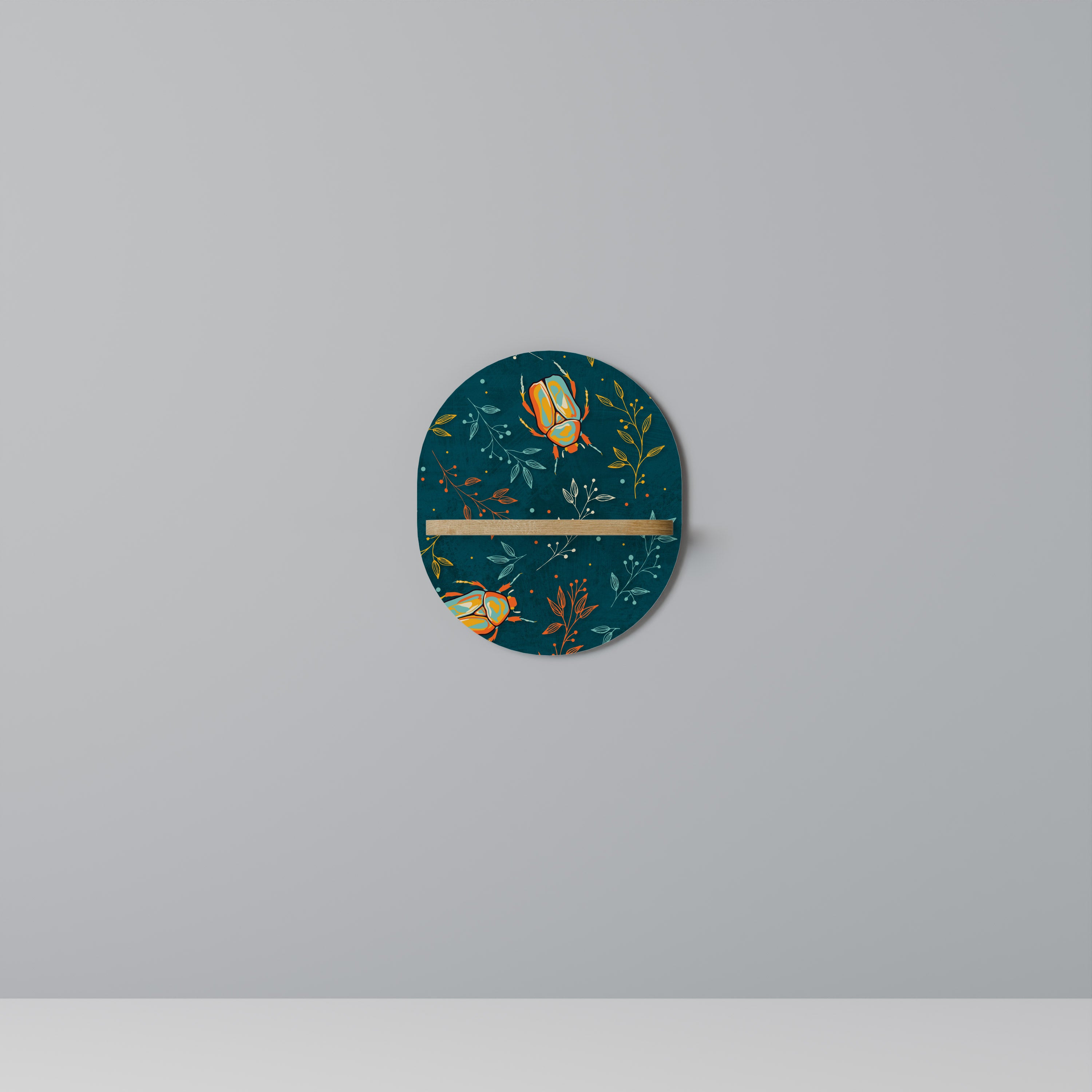 AUTUMN INSECTS Decorative Art Shelf