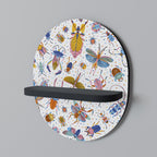COLORFUL INSECTS Decorative Art Shelf