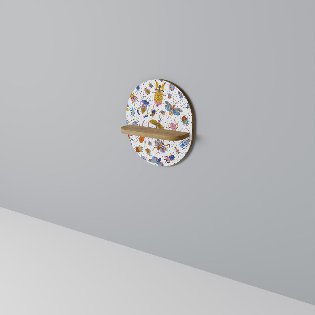 COLORFUL INSECTS Decorative Art Shelf