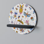 COLORFUL INSECTS Decorative Art Shelf