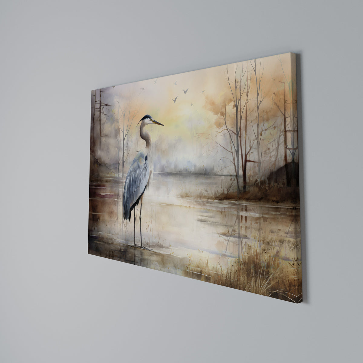 HERON DAYDREAM Stampa su tela orizzontale