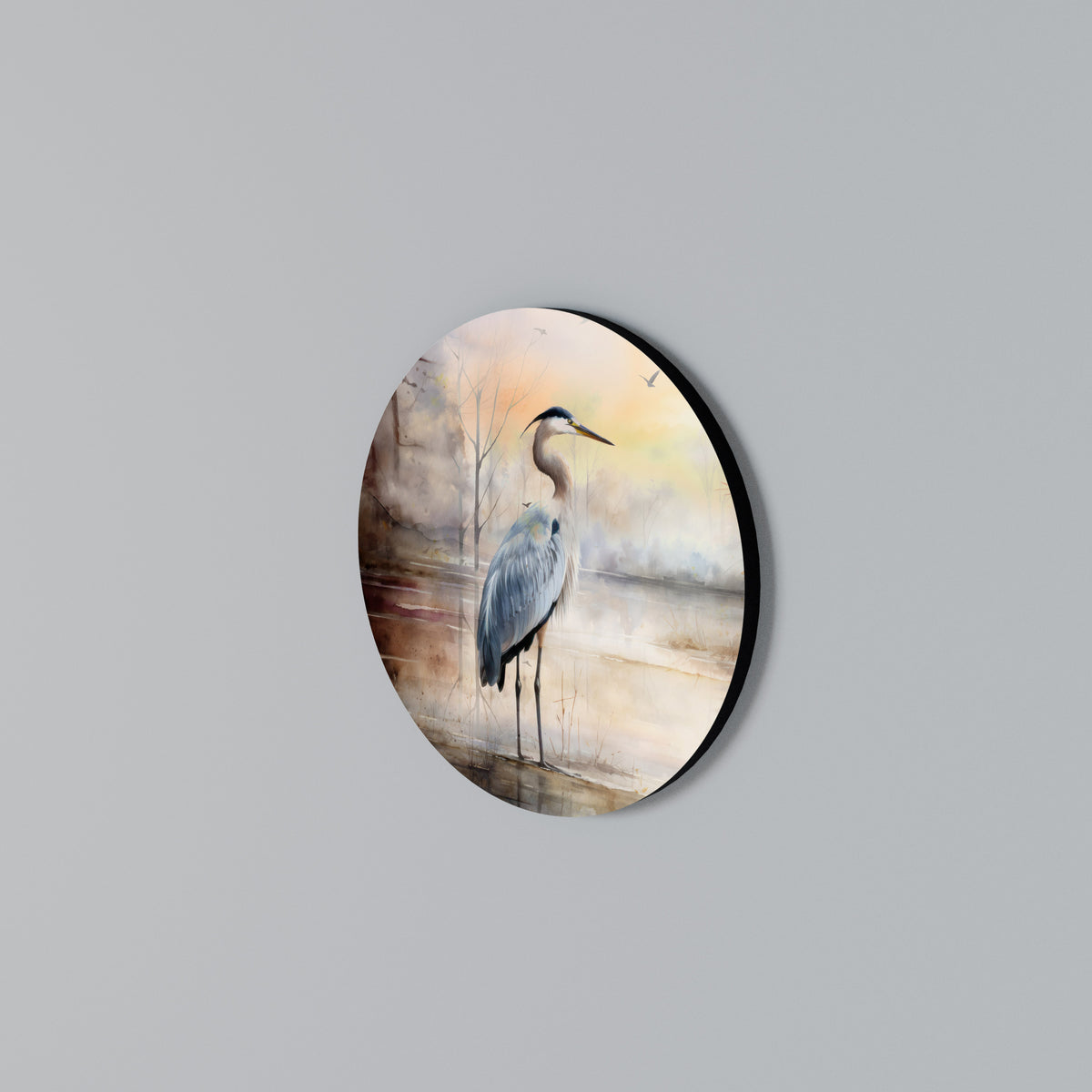 HERON DAYDREAM Στρογγυλός πίνακας ζωγραφικής
