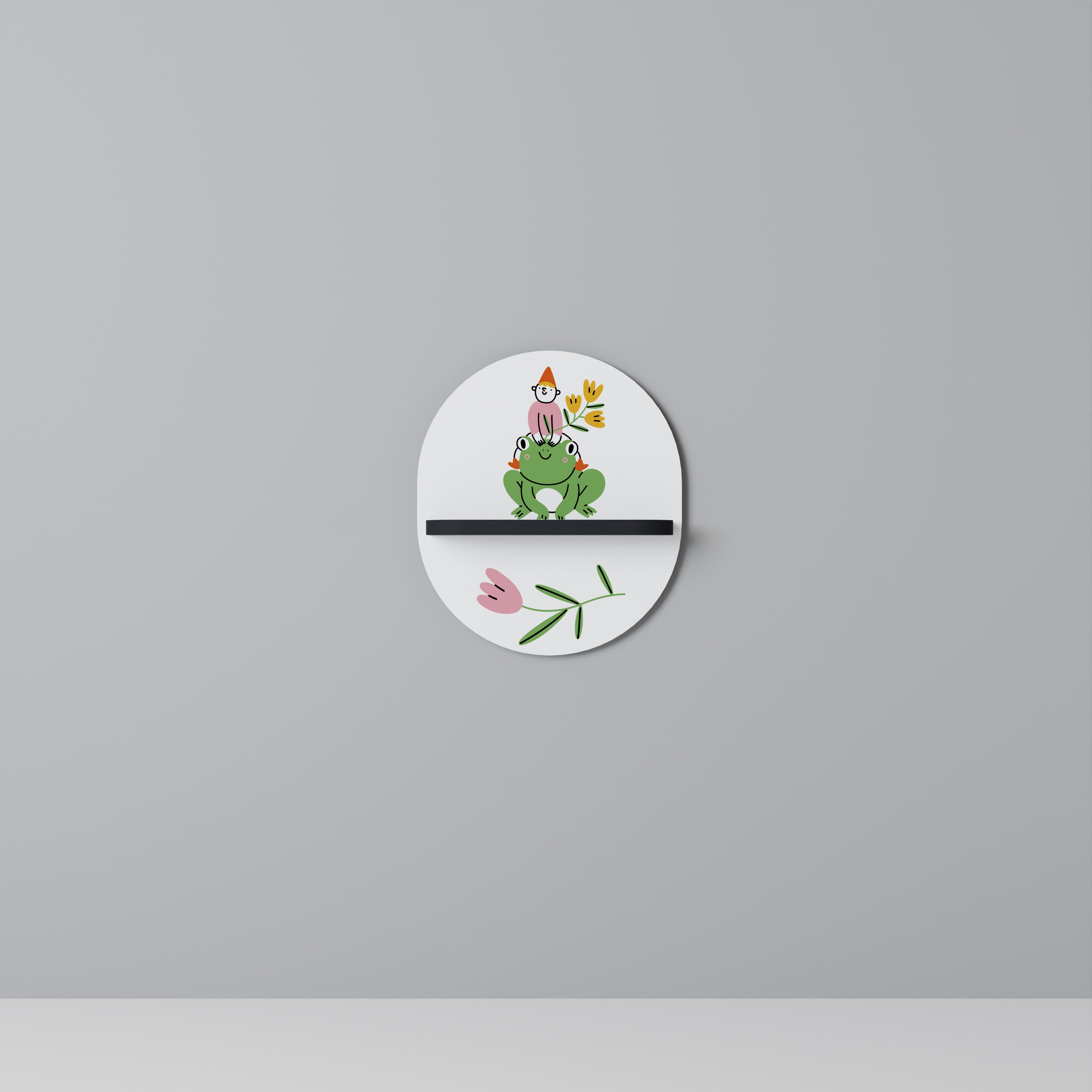 GARDEN INHABITANTS Decorative Art Shelf