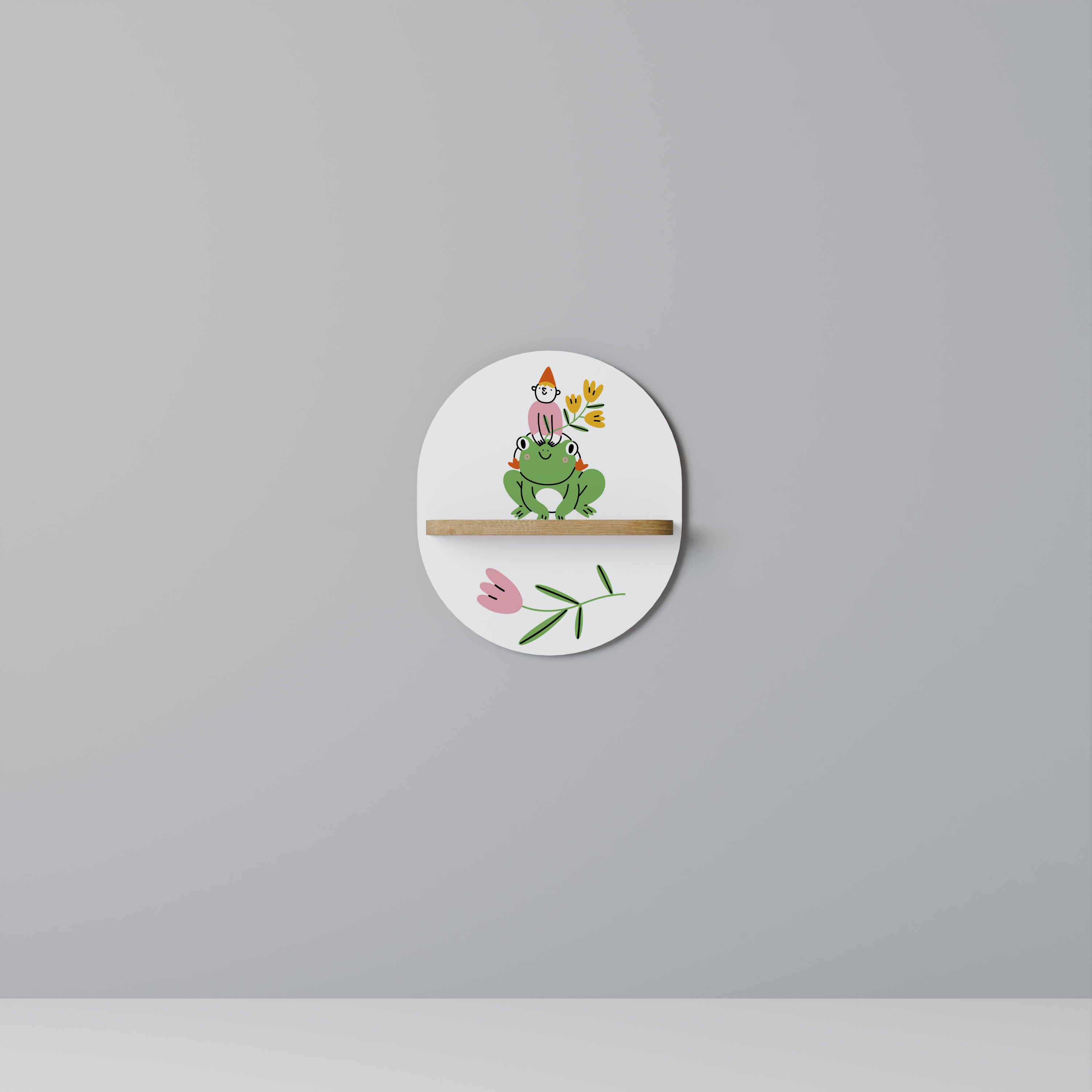 GARDEN INHABITANTS Decorative Art Shelf