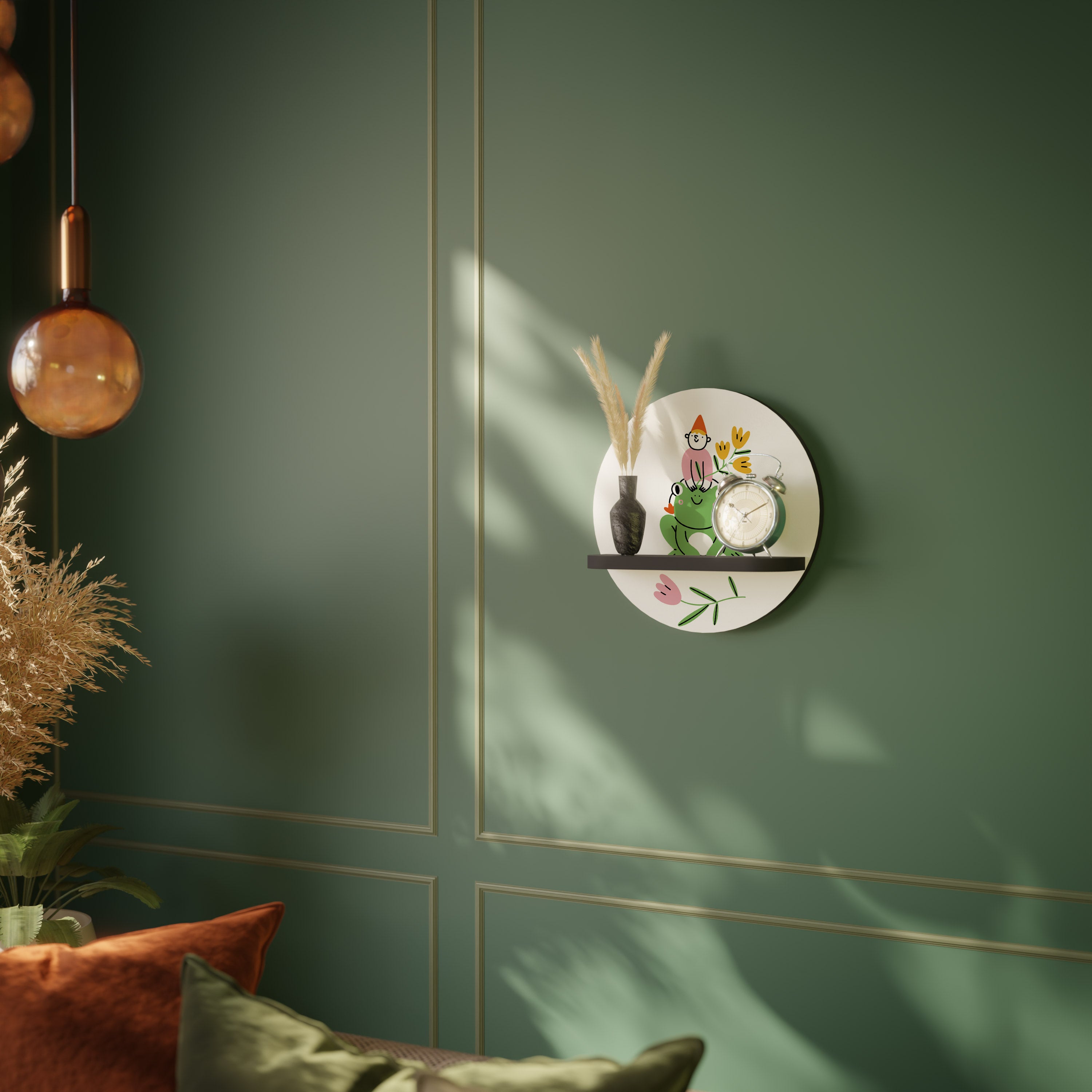 GARDEN INHABITANTS Decorative Art Shelf