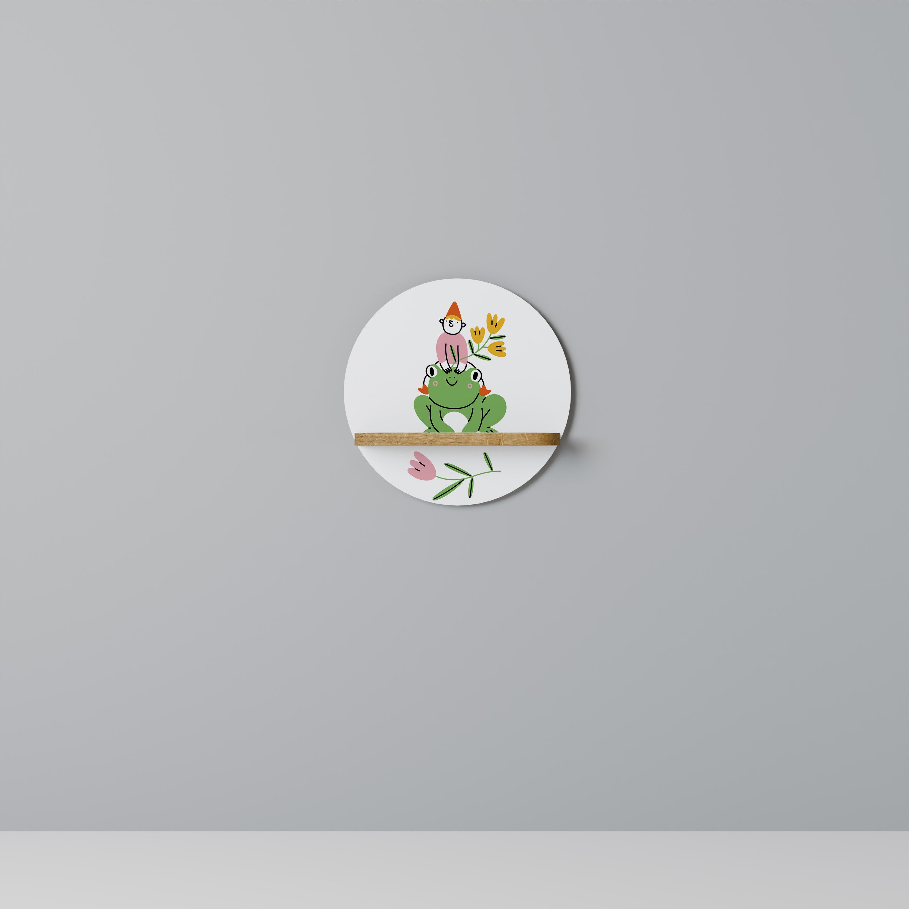 GARDEN INHABITANTS Decorative Art Shelf