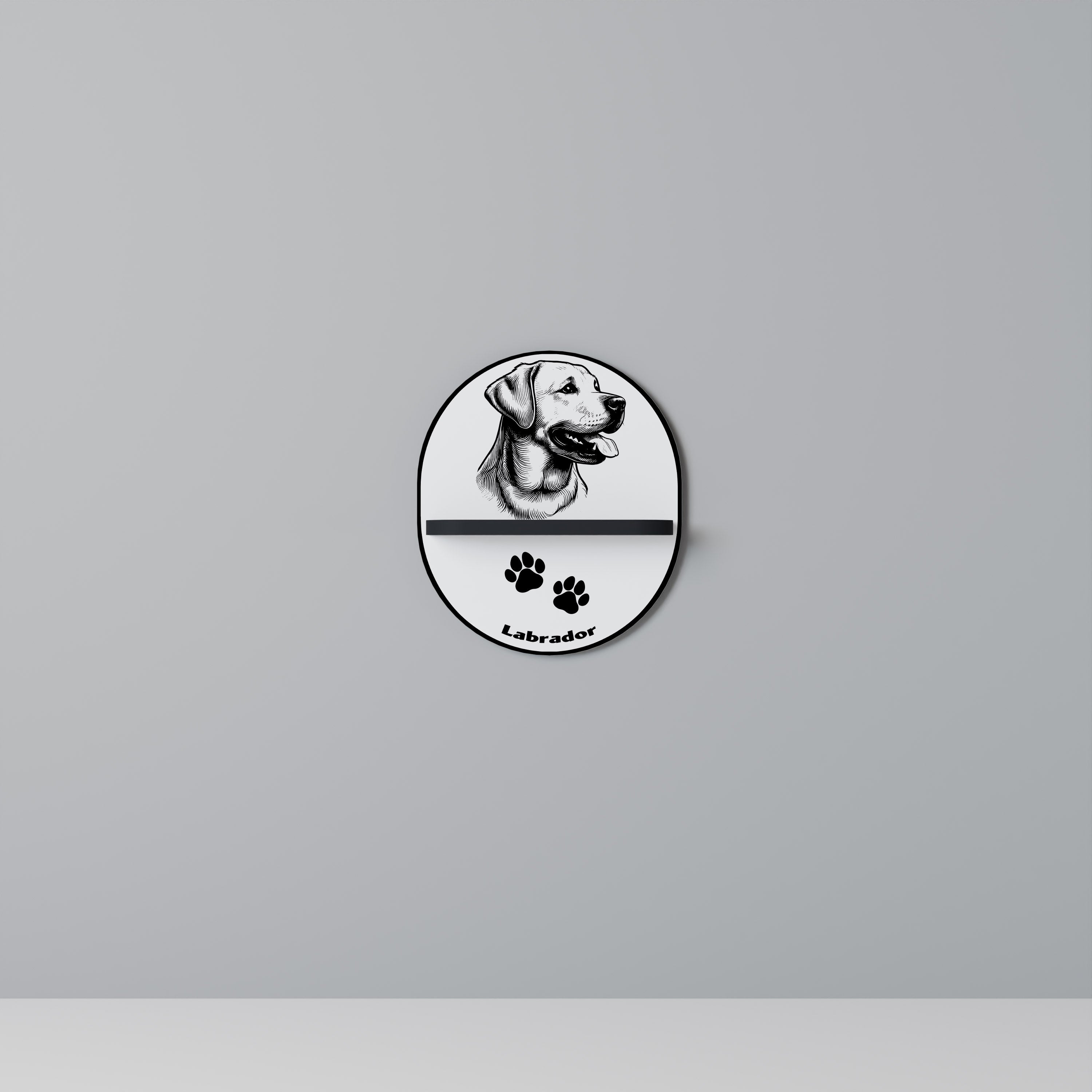 LABRADOR DOG Decorative Art Shelf